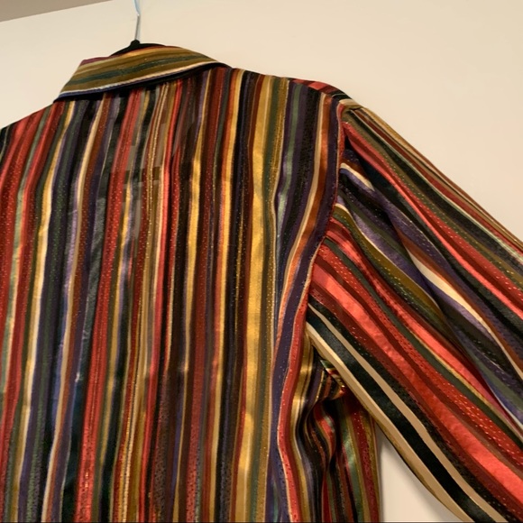 Yves St Clair | Vintage Striped Button Down Shirt - Picture 11 of 16